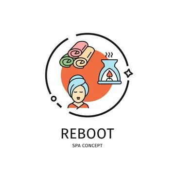 Spa Thin Line Icon Concept. Vector Stock Illustration