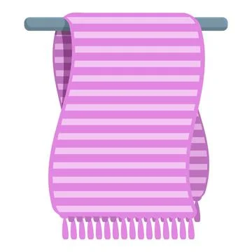 Spa towel icon cartoon vector. Fabric cloth Illustrazione stock