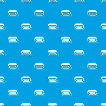 Spa towel pattern seamless blue Stock Illustration