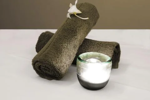 Spa towelss Stock Photos