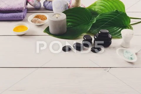Spa treatment.Aromatherapy.Essential Oil Stock Photos