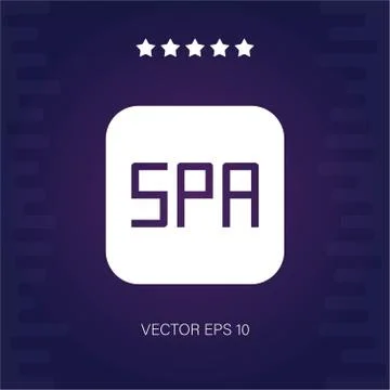 Spa vector icon Stock Illustration