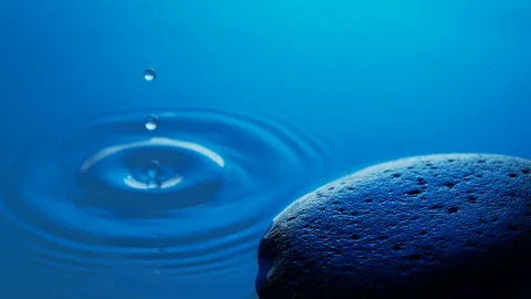 Spa - Waterdrop - Zen Stone 스톡 동영상 83842845