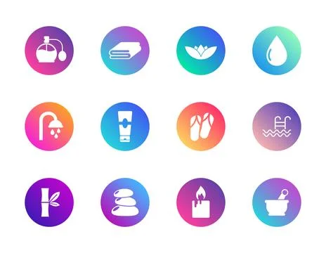 Spa, wellness, hygiene. Stock Illustration