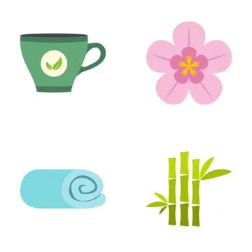 Spa wellness items creating relaxing harmony concept イラスト素材