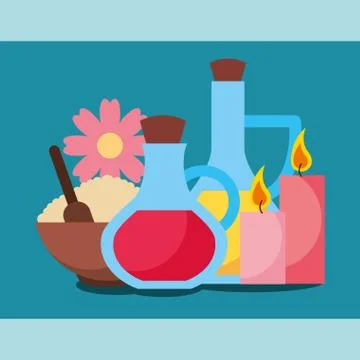 Spa wellness related Stock Illustration