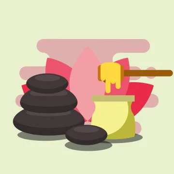 Spa wellness related Stock Illustration