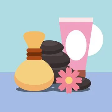 Spa wellness related Stock Illustration