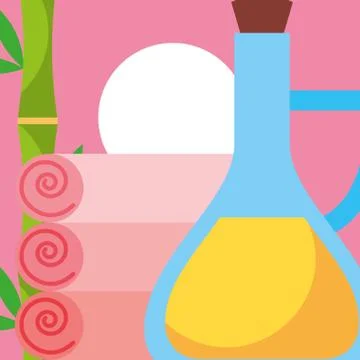 Spa wellness related Stock Illustration