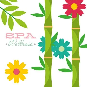 Spa wellness related Stock Illustration