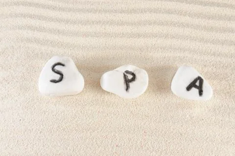 Spa word Stock Photos
