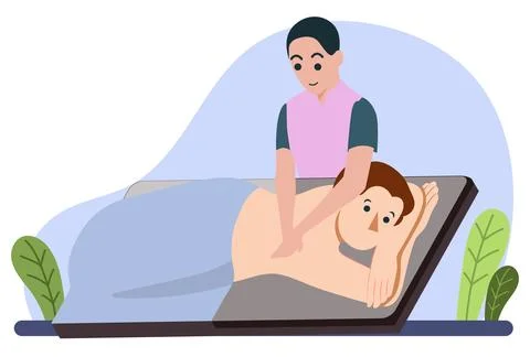 Spa Wrapping Concept Illustration Illustrazione stock