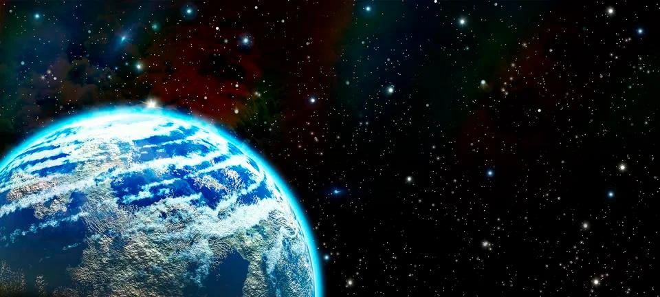 Space 3d Stock Illustration