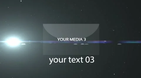 Space 3d slideshow 2 for AE After Effects素材