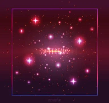 Space abstract frame Stock Illustration