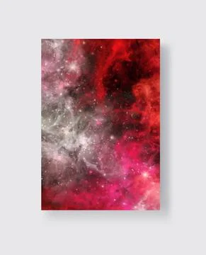 Space Abstract Galaxy Banners set. Vector design. Stock Illustration