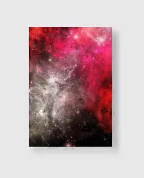 Space Abstract Galaxy Banners set. Vector design. Stock Illustration