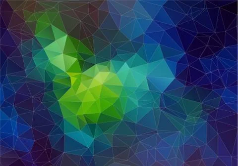 Space abstract polygonal background Stock Illustration