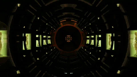 Space age Tunnel Stock Footage 382542