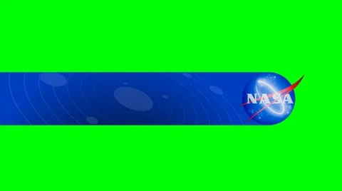 Space Agency Lower Third on a Green Screen Background Stock Footage 57124038