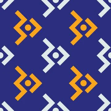 Space aircraft seamless pattern Stock Illustration