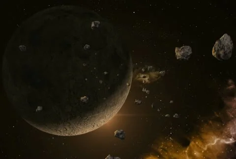 Space and Asteroids Stock Footage 11210765