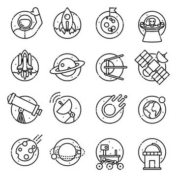 Space and astronomy Stock Illustration