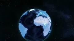 Space and Earth Media Panels 3 Stock After Effects