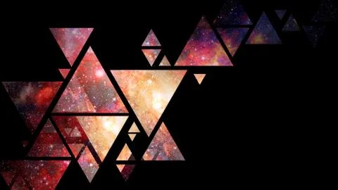 Space and geometry design. Elements of this image furnished by NASA. Stock Photos