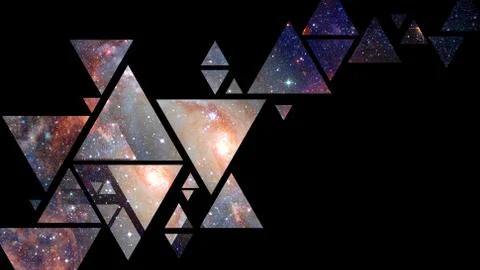 Space and geometry design. Elements of this image furnished by NASA. 写真素材