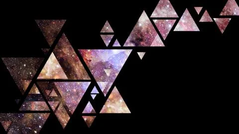 Space and geometry design. Elements of this image furnished by NASA. Stock Photos