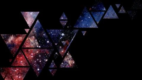 Space and geometry design. Elements of this image furnished by NASA. Stock Photos