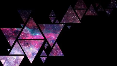 Space and geometry design. Elements of this image furnished by NASA. Foto stock