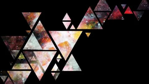 Space and geometry design. Elements of this image furnished by NASA. Stock Photos