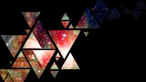 Space and geometry design. Elements of this image furnished by NASA. Stock Photos