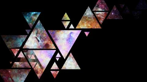Space and geometry design. Elements of this image furnished by NASA. 写真素材