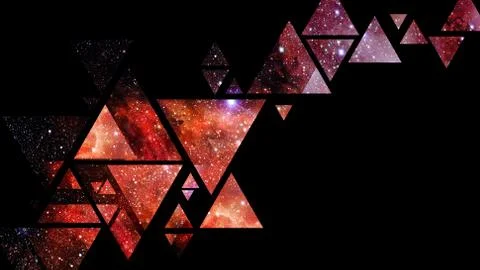 Space and geometry design. Elements of this image furnished by NASA. Stock Photos