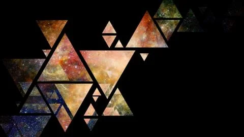 Space and geometry design. Elements of this image furnished by NASA. Stock Photos