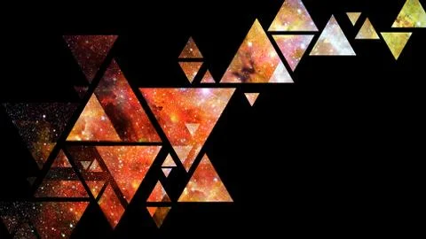 Space and geometry design. Elements of this image furnished by NASA. Stock Photos