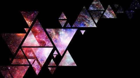 Space and geometry design. Elements of this image furnished by NASA. 스톡 사진