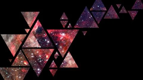 Space and geometry design. Elements of this image furnished by NASA. Stock Photos