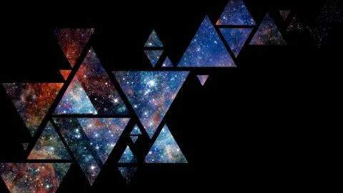 Space and geometry design. Elements of this image furnished by NASA. Stock Photos