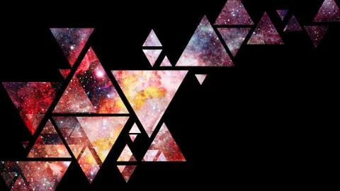 Space and geometry design. Elements of this image furnished by NASA. Stock Photos