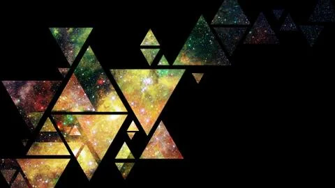 Space and geometry design. Elements of this image furnished by NASA. Stock Photos