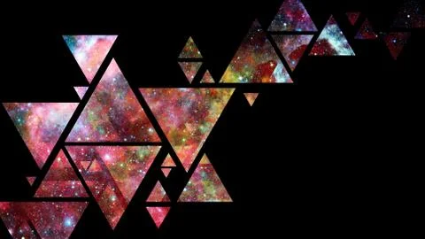 Space and geometry design. Elements of this image furnished by NASA. Stock Photos