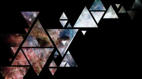 Space and geometry design. Elements of this image furnished by NASA. Foto stock