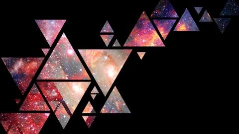 Space and geometry design. Elements of this image furnished by NASA. 스톡 사진