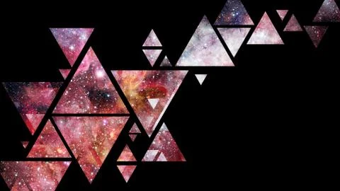 Space and geometry design. Elements of this image furnished by NASA. Stock Photos