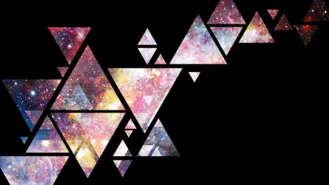 Space and geometry design. Elements of this image furnished by NASA. Stock Photos