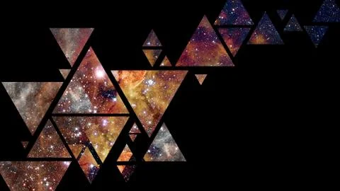 Space and geometry design. Elements of this image furnished by NASA. Foto stock